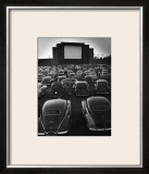 Cars Filling Lot at New Rancho Drive in Theater at Dusk Before the Start of the Feature Movie