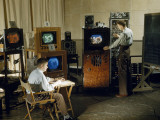 Buy Researchers Test Color Balance on a New Invention, a Color Television at AllPosters.com