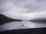 Buy A Man Embraces an Arctic Bath on  Siberia's Putorana Plateau at AllPosters.com