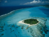An Aerial View of Saipan Island in Micronesia