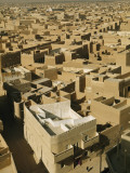 Buy Castellated Walls of Mud Brick Shade Rooftops in Heart of Old Town at AllPosters.com