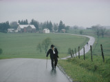 Buy An 81 Year Old Amish Man Walks to the Amish Church on Sunday Morning at AllPosters.com
