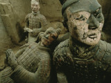 A View of Statues from the Tomb of Emperor Qin Shi Huang Di