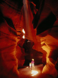 Buy A Mother and Child Marvel at the Wonders of Antelope Canyon at AllPosters.com