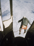 A Man Leaps from a Balloon Gondola at an Altitude of 102,800 Feet