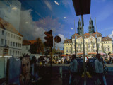 Buy A Window Reflection of Luneburg's Town Hall at AllPosters.com