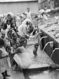 Buy Moslem Women Attend a Ceremonial Bathing Spot at AllPosters.com
