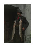 Swiss Fisherman with a Catch of Two Pike