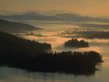 Sunrise and Mist on Lake Lila
