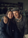 Buy Smiles Crease the Faces of a Romanian Couple at AllPosters.com