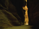 Buy A Narrow Passage Through Towering Cliffs Leads to the Treasury at AllPosters.com