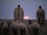 Shepherds Wear Huge Suba to Escape Autumn's Chill