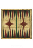 Small Antique Backgammon