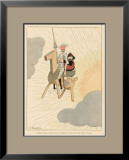 Buy Don Quijote and Sancho Take to the Air on a Flying Machine in the Shape of a Horse at AllPosters.com