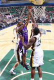 Sacramento Kings v Utah Jazz: Carl Landry and Paul Millsap