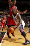 New Jersey Nets v Sacramento Kings: Carl Landry and Derrick Favors