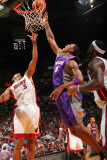 Phoenix Suns v Miami Heat: Channing Frye and Juwan Howard