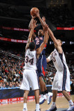 Buy Atlanta Hawks v New Jersey Nets: Joe Johnson, Devin Harris and Brook Lopez at AllPosters.com