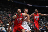 New Jersey Nets v Atlanta Hawks: Brook Lopez and Zaza Pachulia