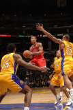 Chicago Bulls v Los Angeles Lakers: Derrick Rose, Ron Artest, Derek Fisher and Shannon Brown