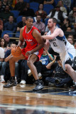 Los Angeles Clippers v Minnesota Timberwolves: Jarron Collins and Kevin Love