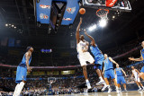 Dallas Mavericks v Oklahoma City Thunder: Serge Ibaka and Brendan Haywood