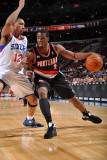 Portland Trail Blazers v Philadelphia 76ers: Wesley Matthews and Evan Turner