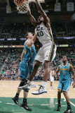 New Orleans Hornets v Utah Jazz: Jeremy Evans and Jason Smith