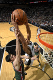 Milwaukee Bucks v San Antonio Spurs: Richard Jefferson and Ersan Ilyasova