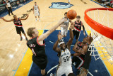 Portland Trail Blazers v Memphis Grizzlies: Zach Randolph, Sean Marks and Wesley Matthews