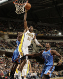 Oklahoma City Thunder v Indiana Pacers: Roy Hibbert and Serge Ibaka