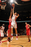 Houston Rockets v Toronto Raptors: Andrea Bargnani and Brad Miller