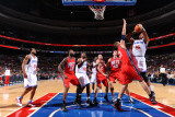 New Jersey Nets v Philadelphia 76ers: Marreese Speights and Brook Lopez