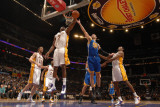 Golden State Warriors v Los Angeles Lakers: Lamar Odom and Vladimir Radmanovic
