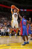 Detroit Pistons v Golden State Warriors: Stephen Curry and  Will Bynum