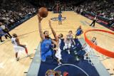 Oklahoma City Thunder v New Jersey Nets: Nenad Krstic and Brook Lopez