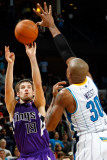 Sacramento Kings v New Orleans Hornets: Beno Udrih and David West