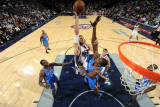 Oklahoma City Thunder v New Jersey Nets: Brook Lopez and Serge Ibaka