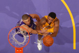 Sacramento Kings v Los Angeles Lakers: Devin Ebanks and Francisco Garcia