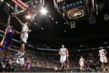 Los Angeles Lakers v Minnesota Timberwolves: Michael Bealsey and Kobe Bryant