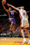 Phoenix Suns v Miami Heat: Grant Hill and Zydrunas Ilgauskas