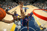 Detroit Pistons v Memphis Grizzlies: Sam Young, Ben Wallace and Jason Maxiell