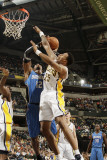 Orlando Magic v Indiana Pacers: Dwight Howard and Brandon Rush