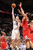 Chicago Bulls v San Antonio Spurs: Matt Bonner and Joakim Noah Photographic Print