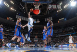 New York Knicks v Denver Nuggets: Nene and Amar'e Stoudemire