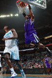 Sacramento Kings v New Orleans Hornets: Jason Thompson and Emeka Okafor