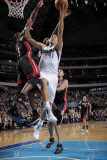 Miami Heat v Dallas Mavericks: Dirk Nowitzki and Dwyane Wade Photographic Print