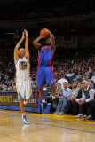 Detroit Pistons v Golden State Warriors: Stephen Curry and Ben Gordon