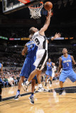 Orlando Magic v San Antonio Spurs: Tony Parker and Rashard Lewis Photographic Print