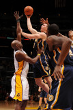 Buy Utah Jazz v Los Angeles Clippers: Tyler Hansbrough and Lamar Odom at AllPosters.com